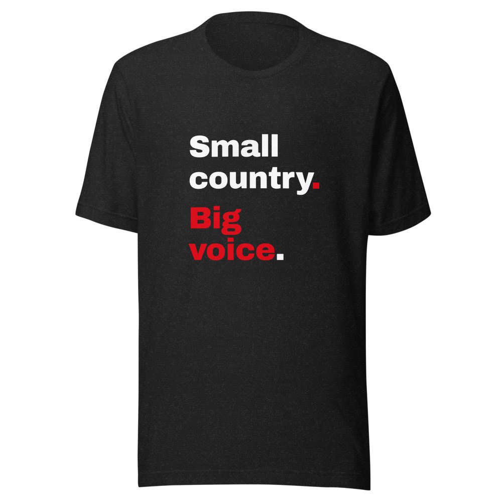 T-Shirt Small country. Big voice.
